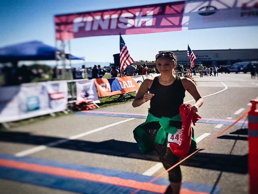 Annette at race