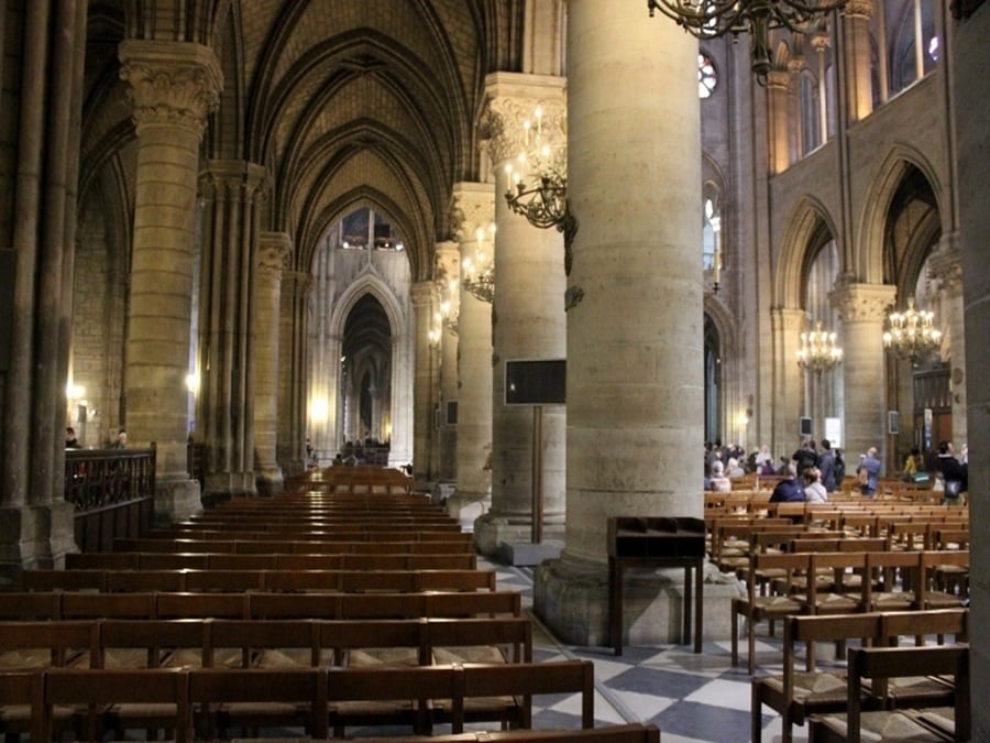 Notre Dame Cathedral in Paris, France