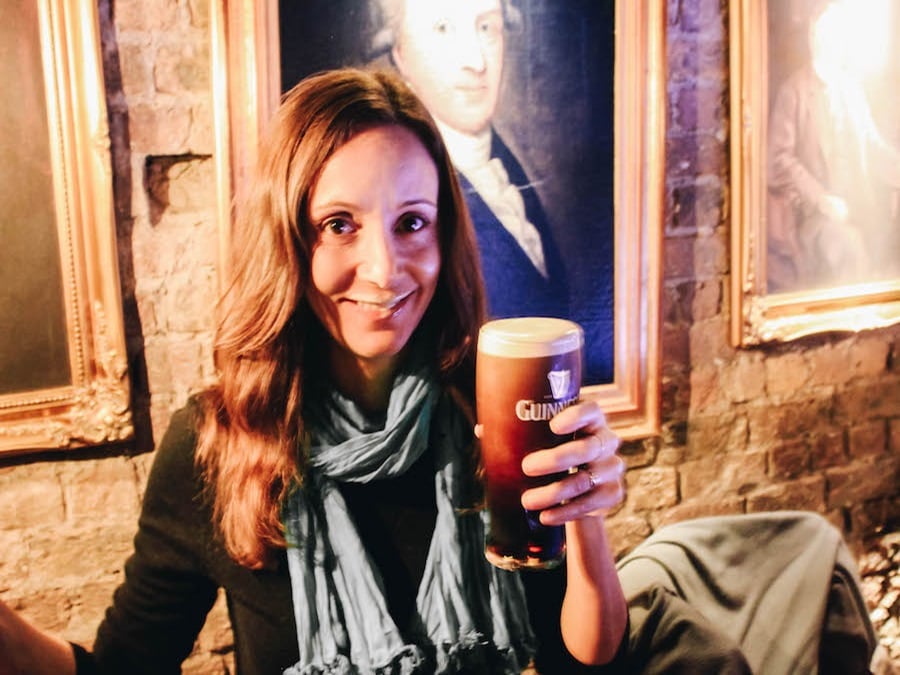 Annette at Guinness Storehouse