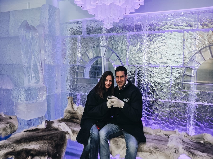 Minus 5 Ice Bar Annette Pete Las Vegas