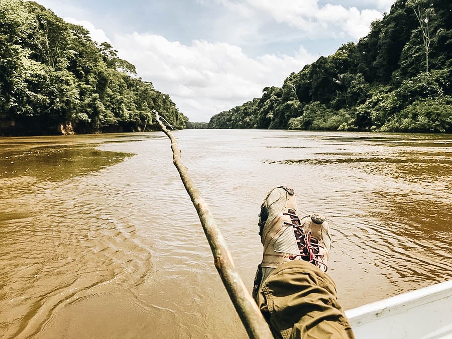 A place in Guyana where you can go Piranha Fishing